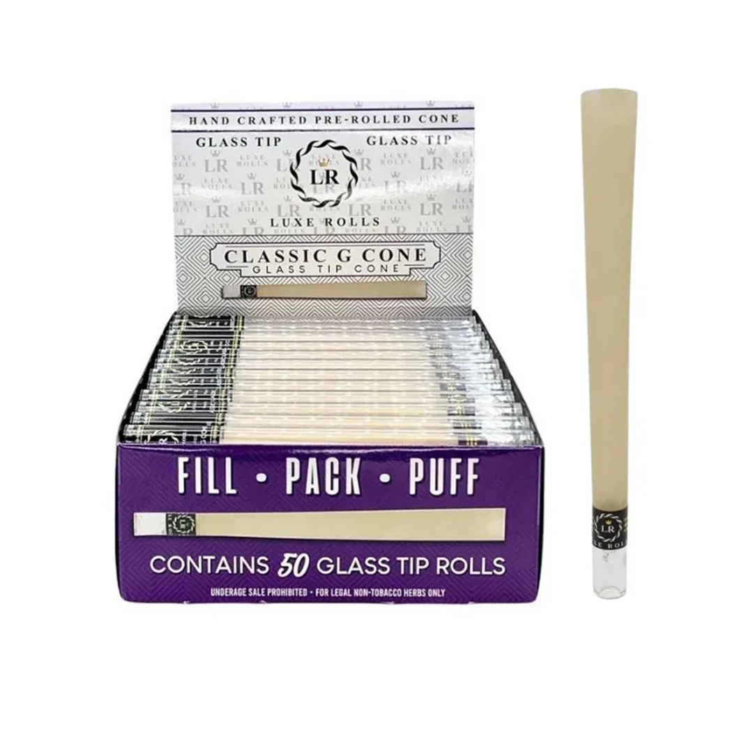 Luxe Rolls Classic G Cone With Glass Tip